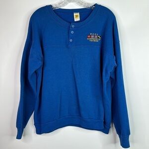 Vintage Velva Sheen RCCK Sovereign Of The Seas Cruise Long Sleeve Shirt XL